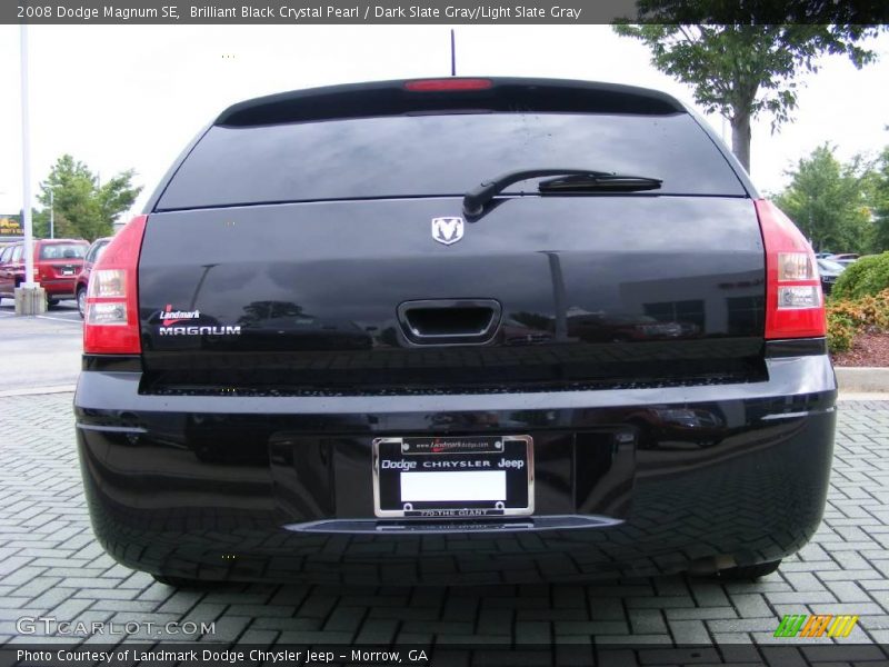 Brilliant Black Crystal Pearl / Dark Slate Gray/Light Slate Gray 2008 Dodge Magnum SE