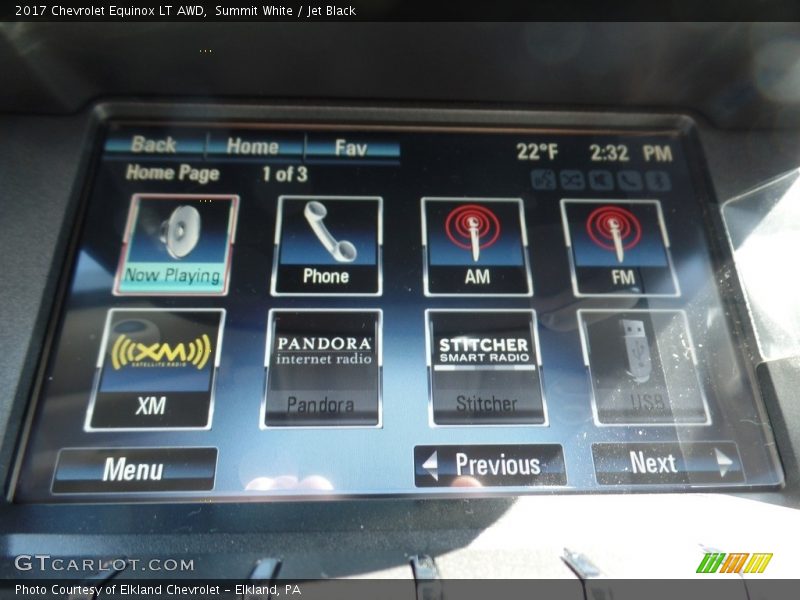 Summit White / Jet Black 2017 Chevrolet Equinox LT AWD
