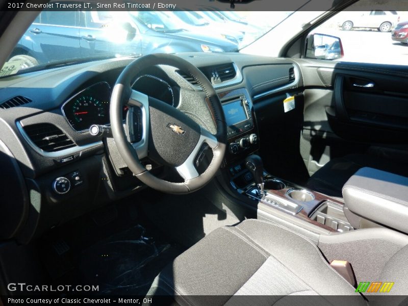Siren Red Tintcoat / Ebony 2017 Chevrolet Traverse LT