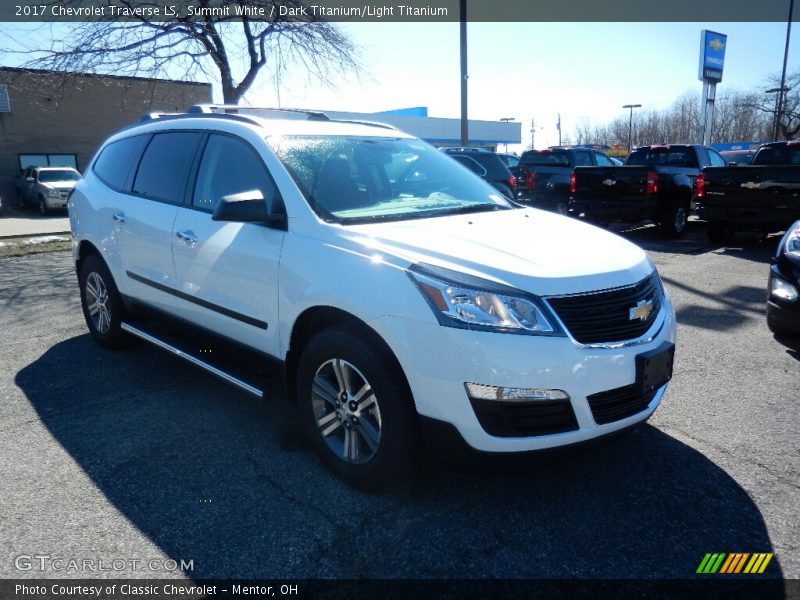 Summit White / Dark Titanium/Light Titanium 2017 Chevrolet Traverse LS