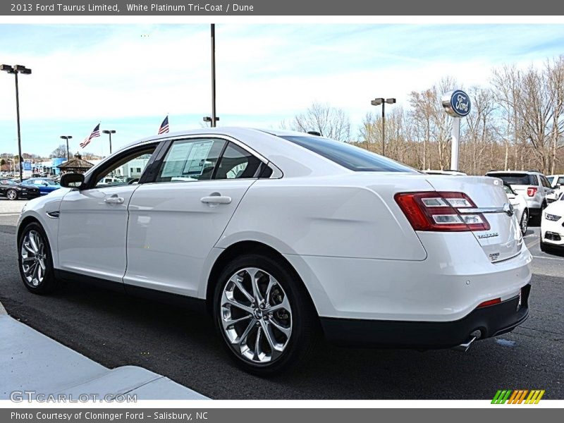 White Platinum Tri-Coat / Dune 2013 Ford Taurus Limited