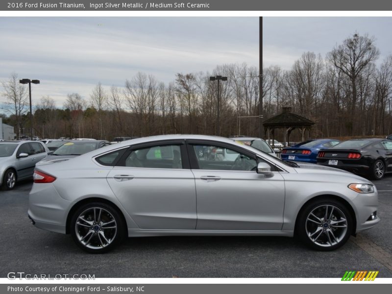 Ingot Silver Metallic / Medium Soft Ceramic 2016 Ford Fusion Titanium