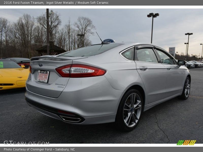 Ingot Silver Metallic / Medium Soft Ceramic 2016 Ford Fusion Titanium