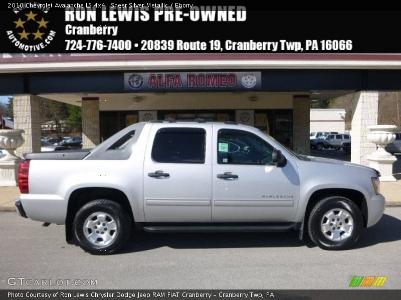 Sheer Silver Metallic / Ebony 2010 Chevrolet Avalanche LS 4x4