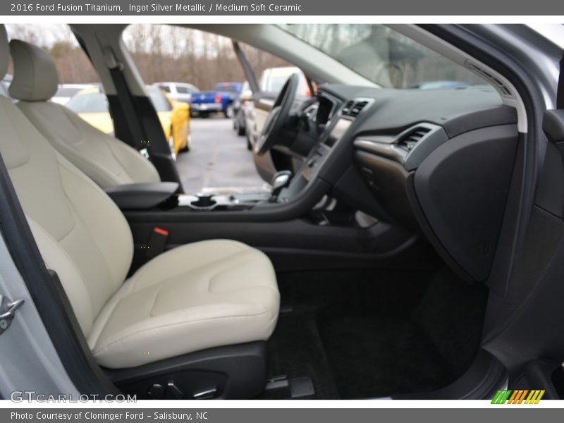 Ingot Silver Metallic / Medium Soft Ceramic 2016 Ford Fusion Titanium