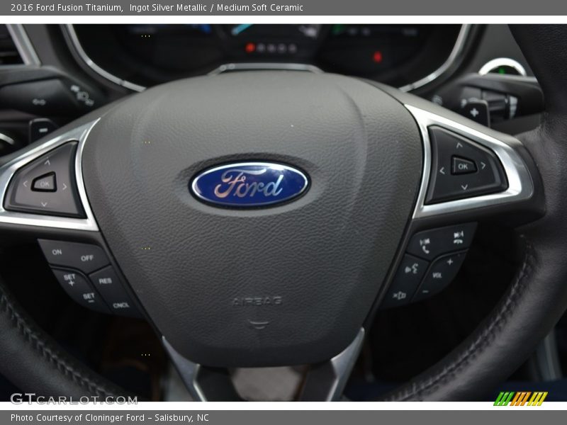 Ingot Silver Metallic / Medium Soft Ceramic 2016 Ford Fusion Titanium