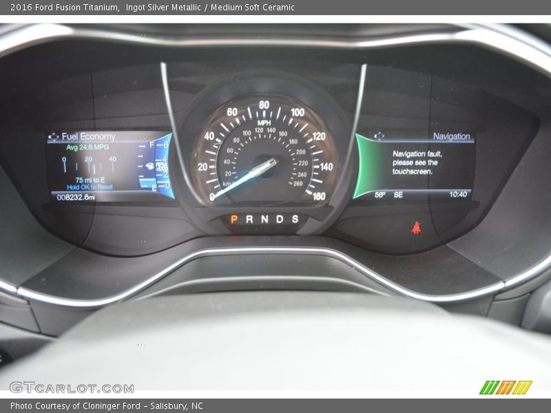 Ingot Silver Metallic / Medium Soft Ceramic 2016 Ford Fusion Titanium