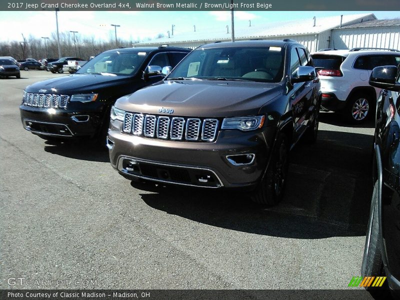 Walnut Brown Metallic / Brown/Light Frost Beige 2017 Jeep Grand Cherokee Overland 4x4