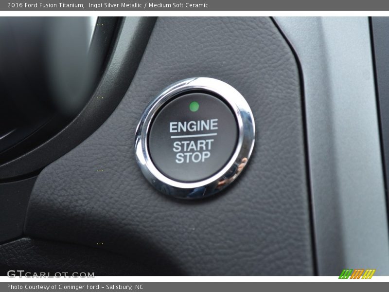 Ingot Silver Metallic / Medium Soft Ceramic 2016 Ford Fusion Titanium