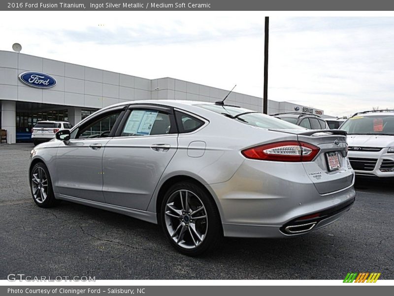Ingot Silver Metallic / Medium Soft Ceramic 2016 Ford Fusion Titanium