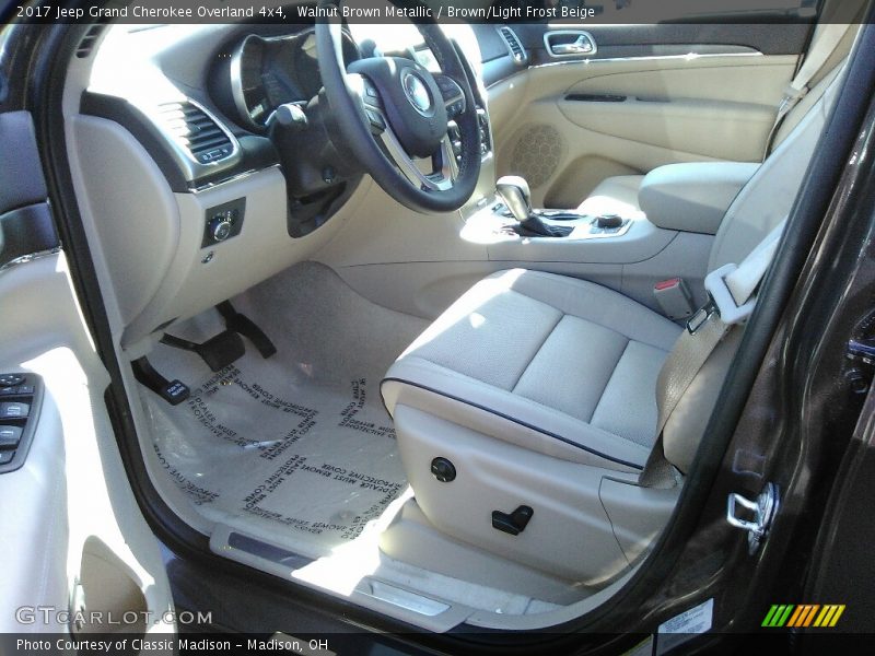 Walnut Brown Metallic / Brown/Light Frost Beige 2017 Jeep Grand Cherokee Overland 4x4