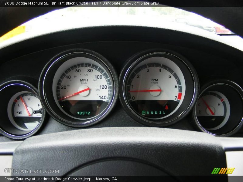 Brilliant Black Crystal Pearl / Dark Slate Gray/Light Slate Gray 2008 Dodge Magnum SE