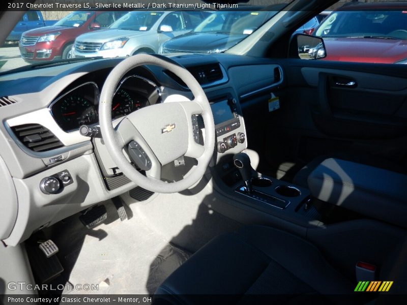 Silver Ice Metallic / Dark Titanium/Light Titanium 2017 Chevrolet Traverse LS