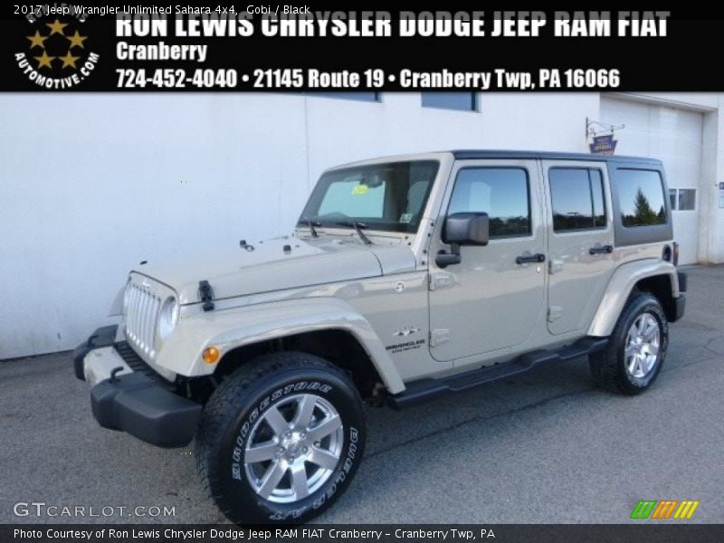 Gobi / Black 2017 Jeep Wrangler Unlimited Sahara 4x4