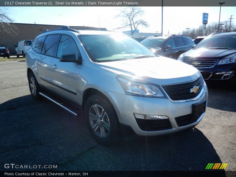 Silver Ice Metallic / Dark Titanium/Light Titanium 2017 Chevrolet Traverse LS