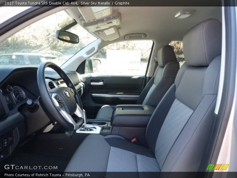 Silver Sky Metallic / Graphite 2017 Toyota Tundra SR5 Double Cab 4x4