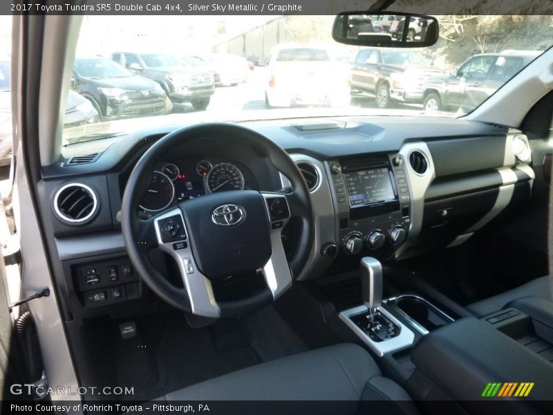 Silver Sky Metallic / Graphite 2017 Toyota Tundra SR5 Double Cab 4x4
