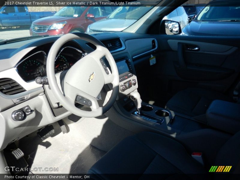 Silver Ice Metallic / Dark Titanium/Light Titanium 2017 Chevrolet Traverse LS