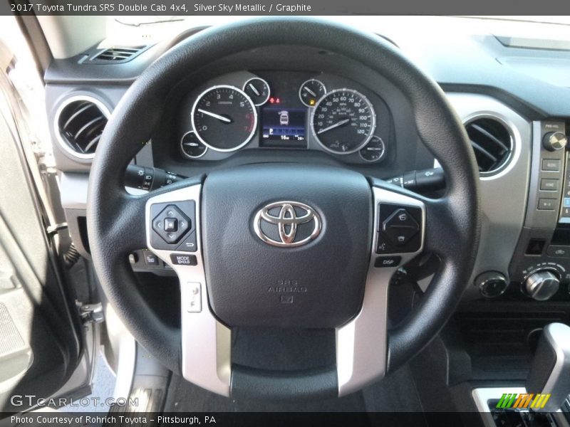 Silver Sky Metallic / Graphite 2017 Toyota Tundra SR5 Double Cab 4x4