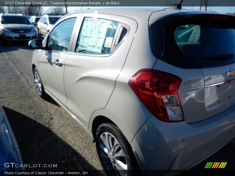 Toasted Marshmallow Metallic / Jet Black 2017 Chevrolet Spark LT