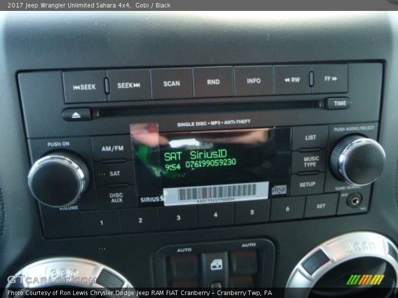 Gobi / Black 2017 Jeep Wrangler Unlimited Sahara 4x4