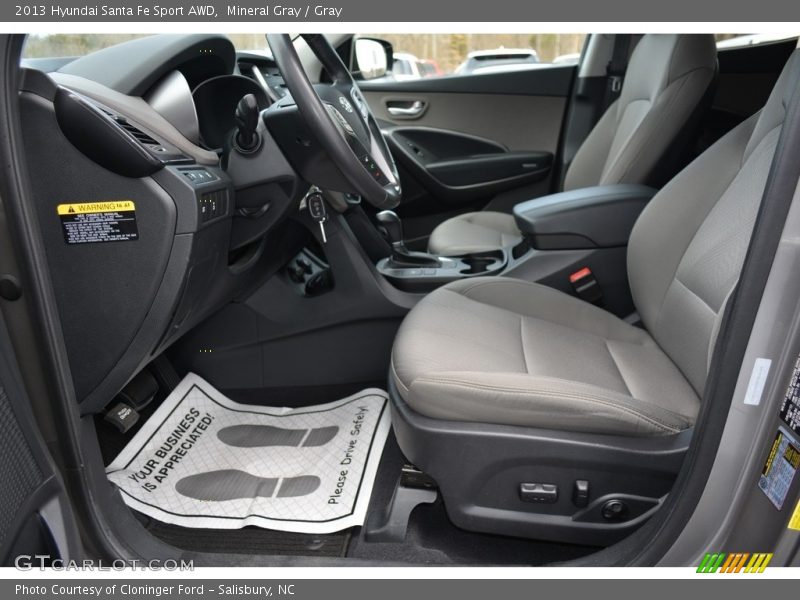 Mineral Gray / Gray 2013 Hyundai Santa Fe Sport AWD