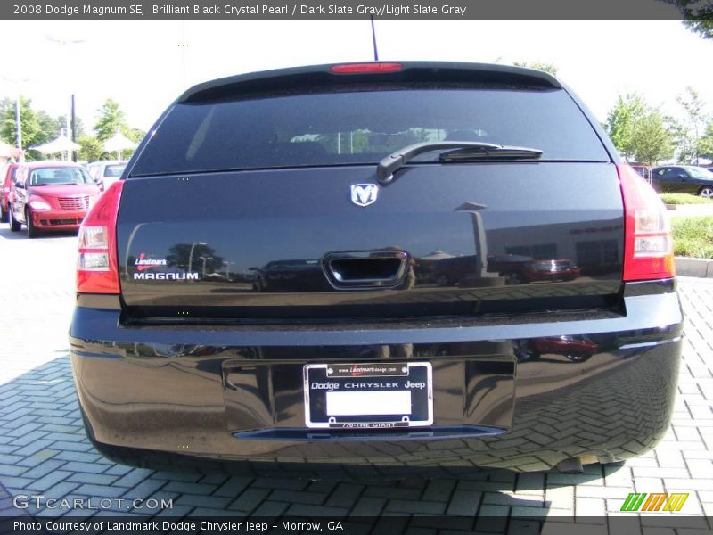 Brilliant Black Crystal Pearl / Dark Slate Gray/Light Slate Gray 2008 Dodge Magnum SE