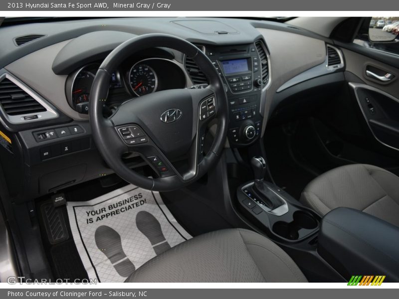 Mineral Gray / Gray 2013 Hyundai Santa Fe Sport AWD