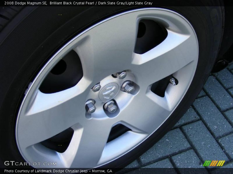 Brilliant Black Crystal Pearl / Dark Slate Gray/Light Slate Gray 2008 Dodge Magnum SE