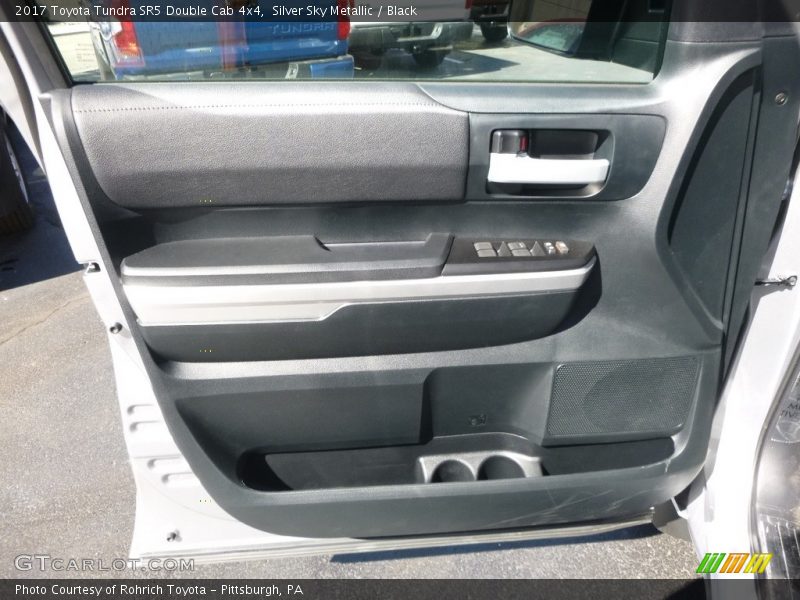 Silver Sky Metallic / Black 2017 Toyota Tundra SR5 Double Cab 4x4