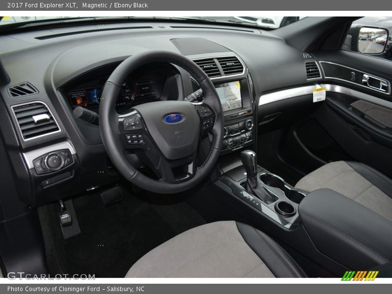 Magnetic / Ebony Black 2017 Ford Explorer XLT