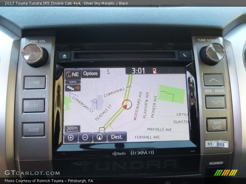Silver Sky Metallic / Black 2017 Toyota Tundra SR5 Double Cab 4x4