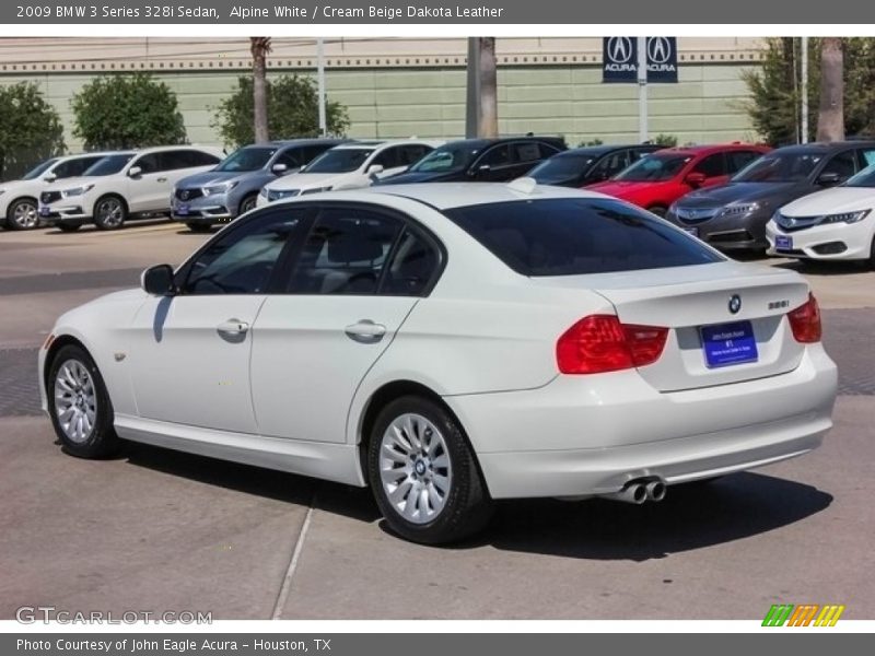 Alpine White / Cream Beige Dakota Leather 2009 BMW 3 Series 328i Sedan