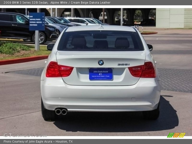 Alpine White / Cream Beige Dakota Leather 2009 BMW 3 Series 328i Sedan
