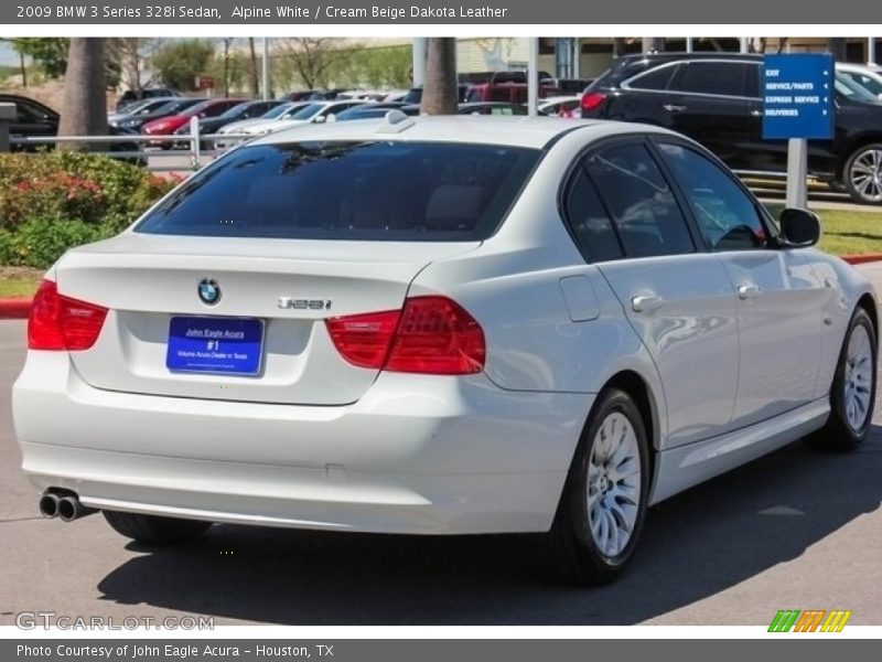 Alpine White / Cream Beige Dakota Leather 2009 BMW 3 Series 328i Sedan