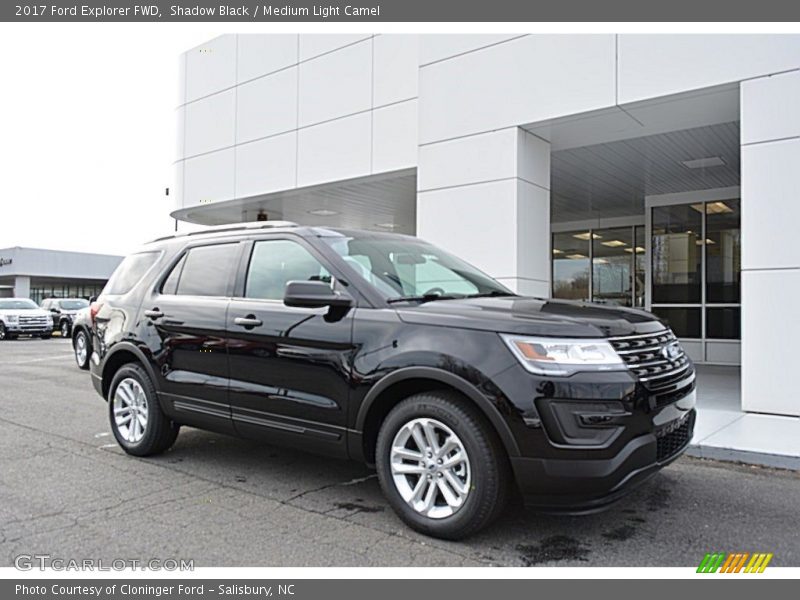 Shadow Black / Medium Light Camel 2017 Ford Explorer FWD