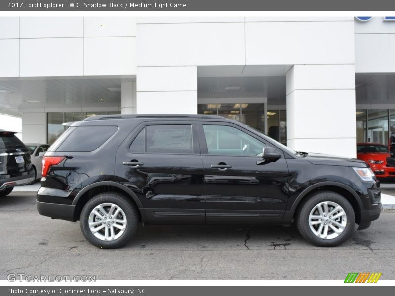 Shadow Black / Medium Light Camel 2017 Ford Explorer FWD