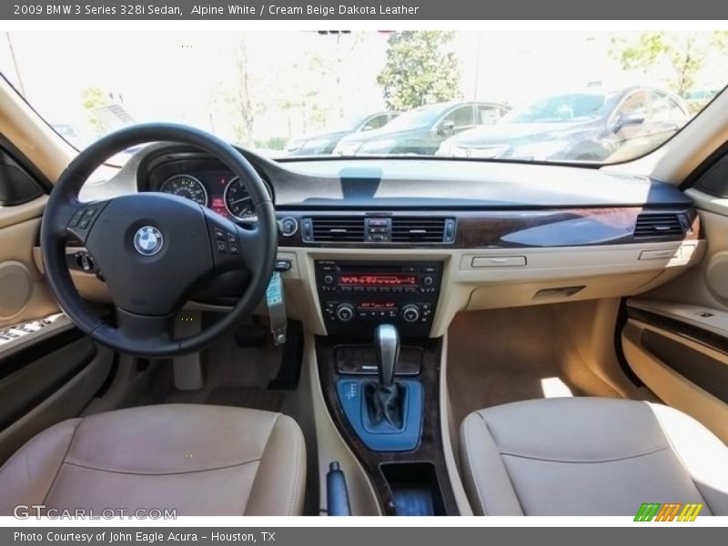 Alpine White / Cream Beige Dakota Leather 2009 BMW 3 Series 328i Sedan
