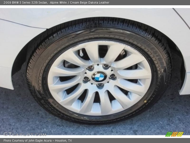 Alpine White / Cream Beige Dakota Leather 2009 BMW 3 Series 328i Sedan