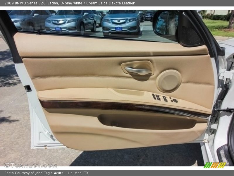 Alpine White / Cream Beige Dakota Leather 2009 BMW 3 Series 328i Sedan