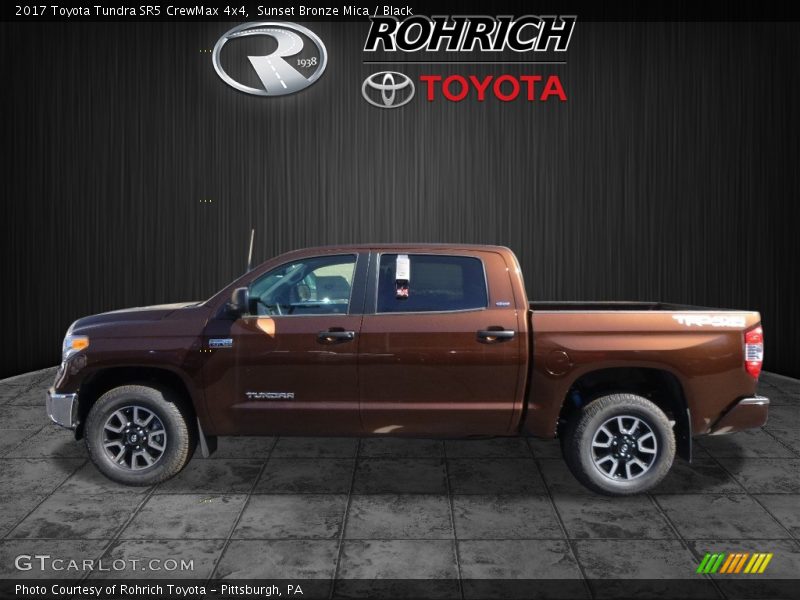 Sunset Bronze Mica / Black 2017 Toyota Tundra SR5 CrewMax 4x4