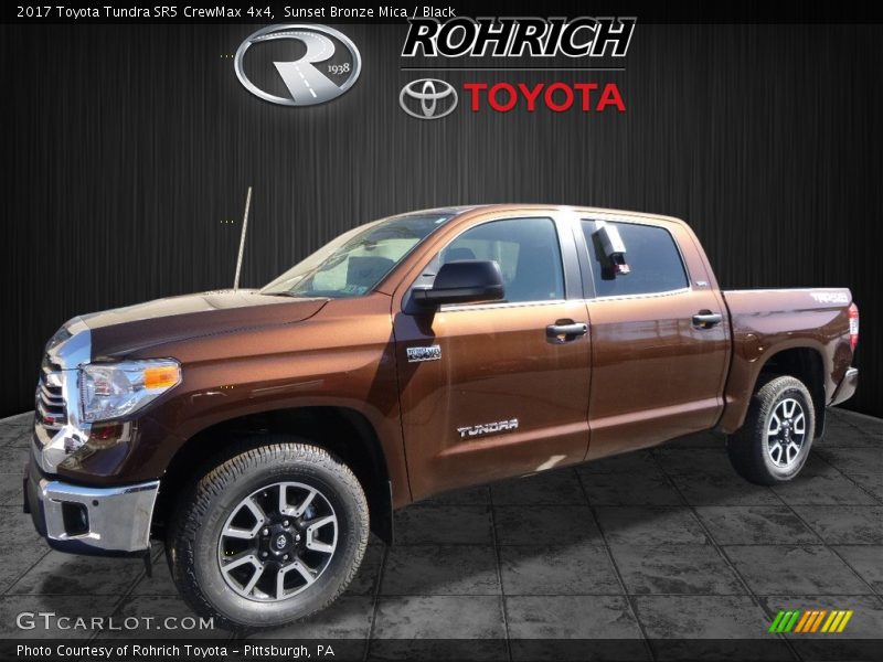 Sunset Bronze Mica / Black 2017 Toyota Tundra SR5 CrewMax 4x4