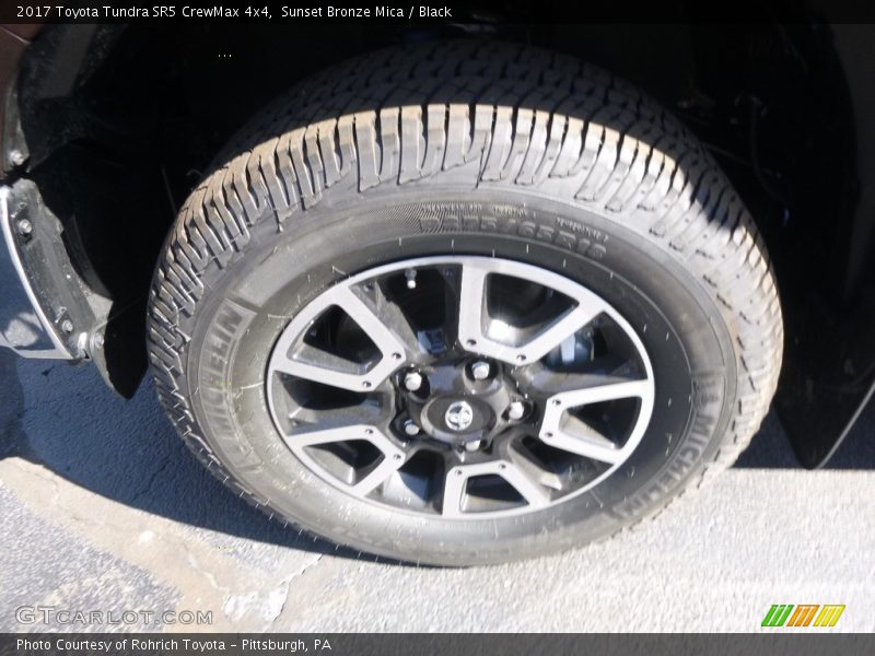 Sunset Bronze Mica / Black 2017 Toyota Tundra SR5 CrewMax 4x4
