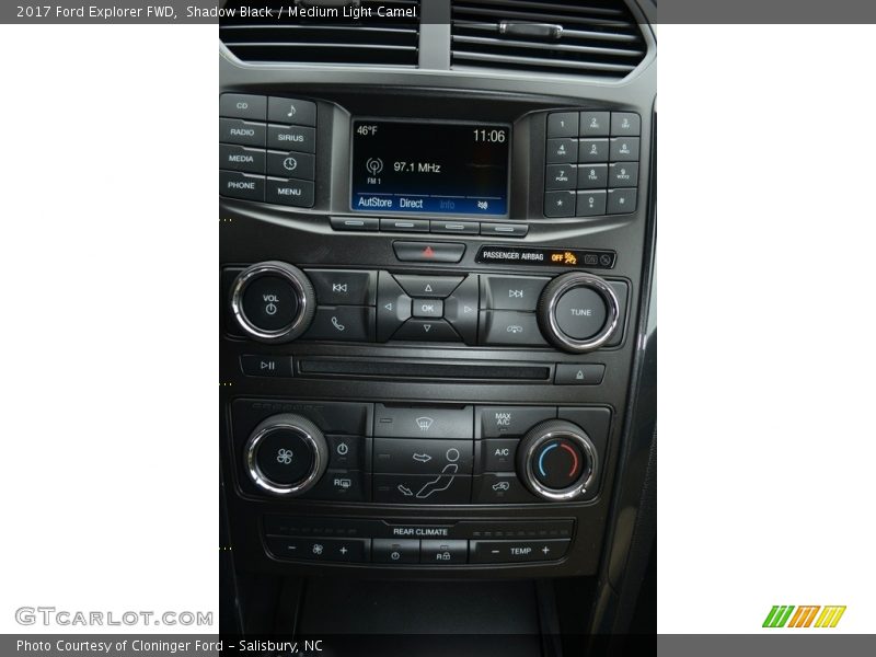 Shadow Black / Medium Light Camel 2017 Ford Explorer FWD