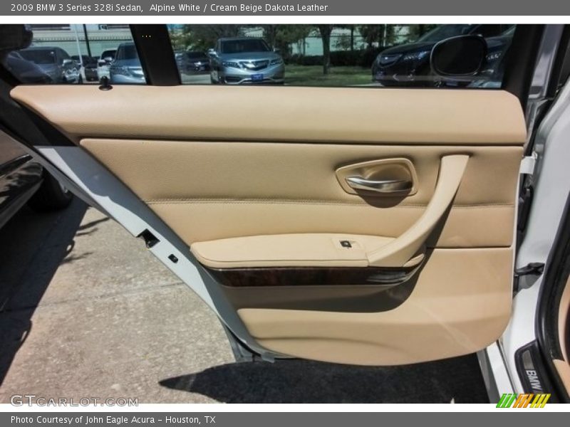 Alpine White / Cream Beige Dakota Leather 2009 BMW 3 Series 328i Sedan