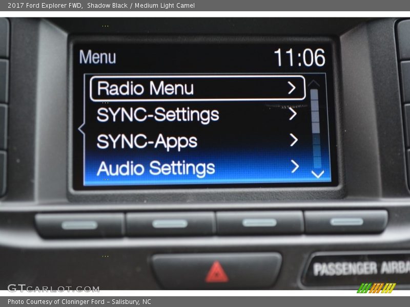 Shadow Black / Medium Light Camel 2017 Ford Explorer FWD