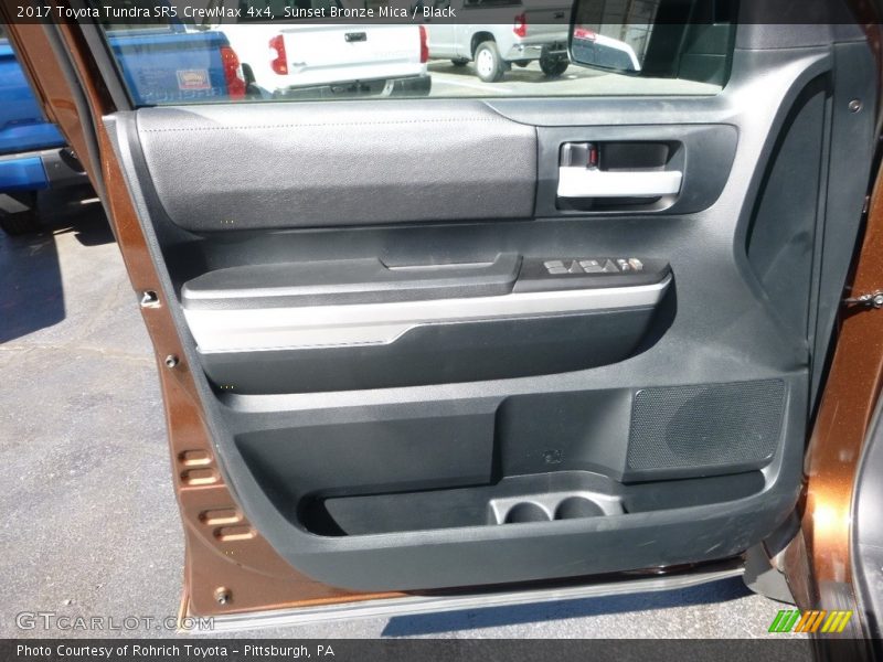 Sunset Bronze Mica / Black 2017 Toyota Tundra SR5 CrewMax 4x4