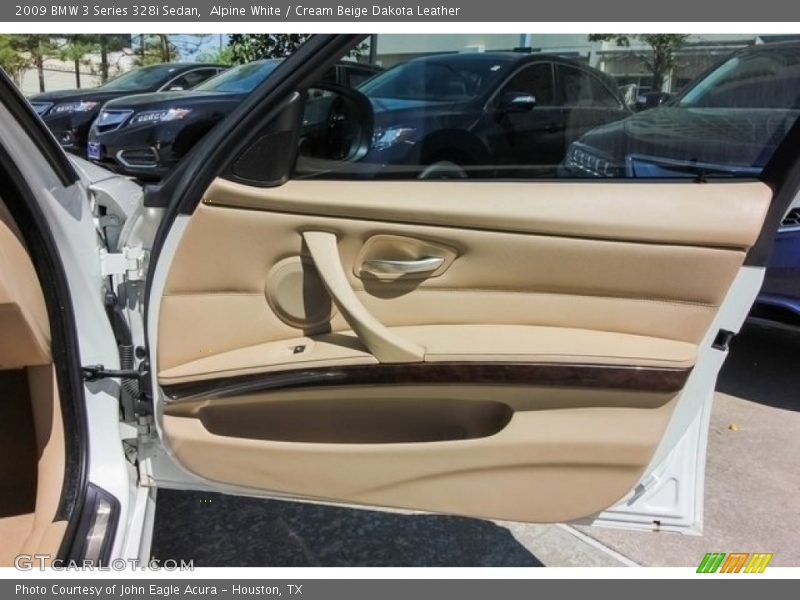 Alpine White / Cream Beige Dakota Leather 2009 BMW 3 Series 328i Sedan