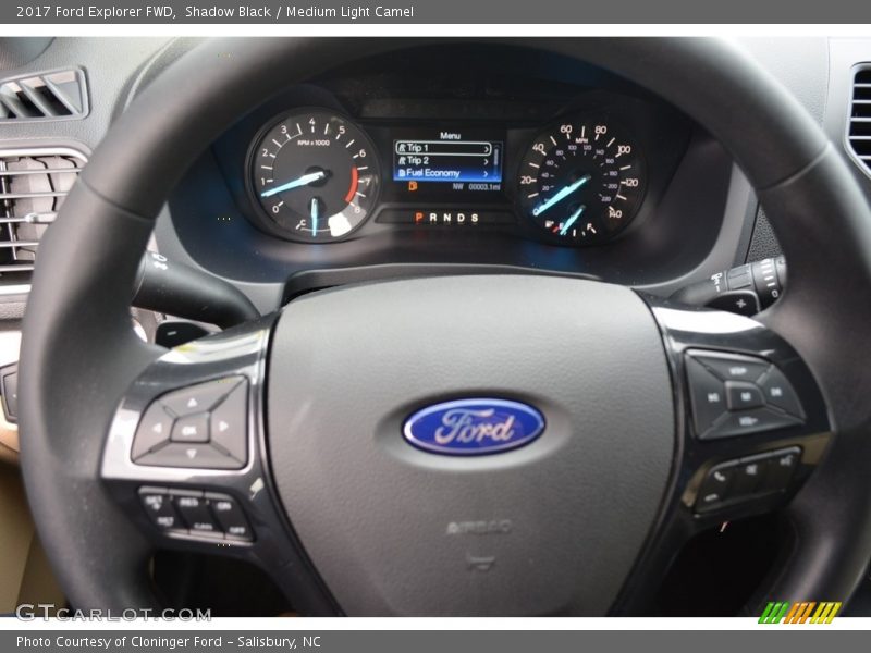 Shadow Black / Medium Light Camel 2017 Ford Explorer FWD