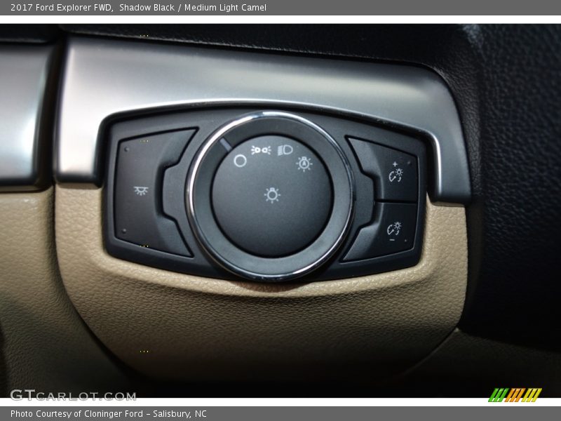 Shadow Black / Medium Light Camel 2017 Ford Explorer FWD